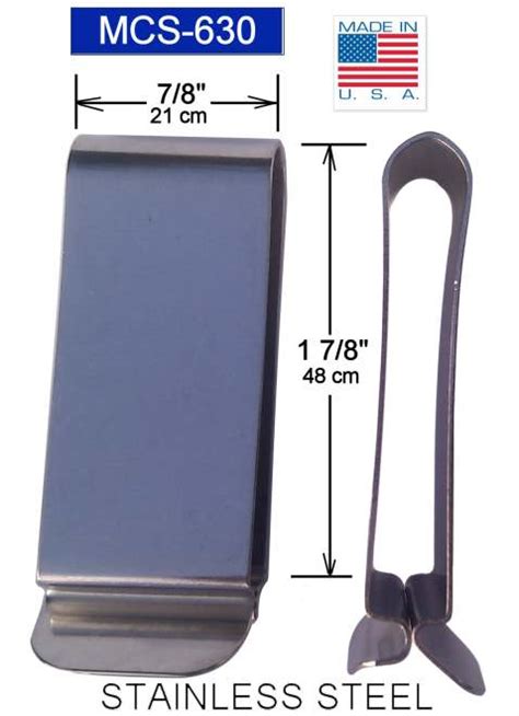 stainless steel belt clip